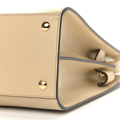 Burberry Grainy Calfskin Small Title Bag Light Beige 8 of 9