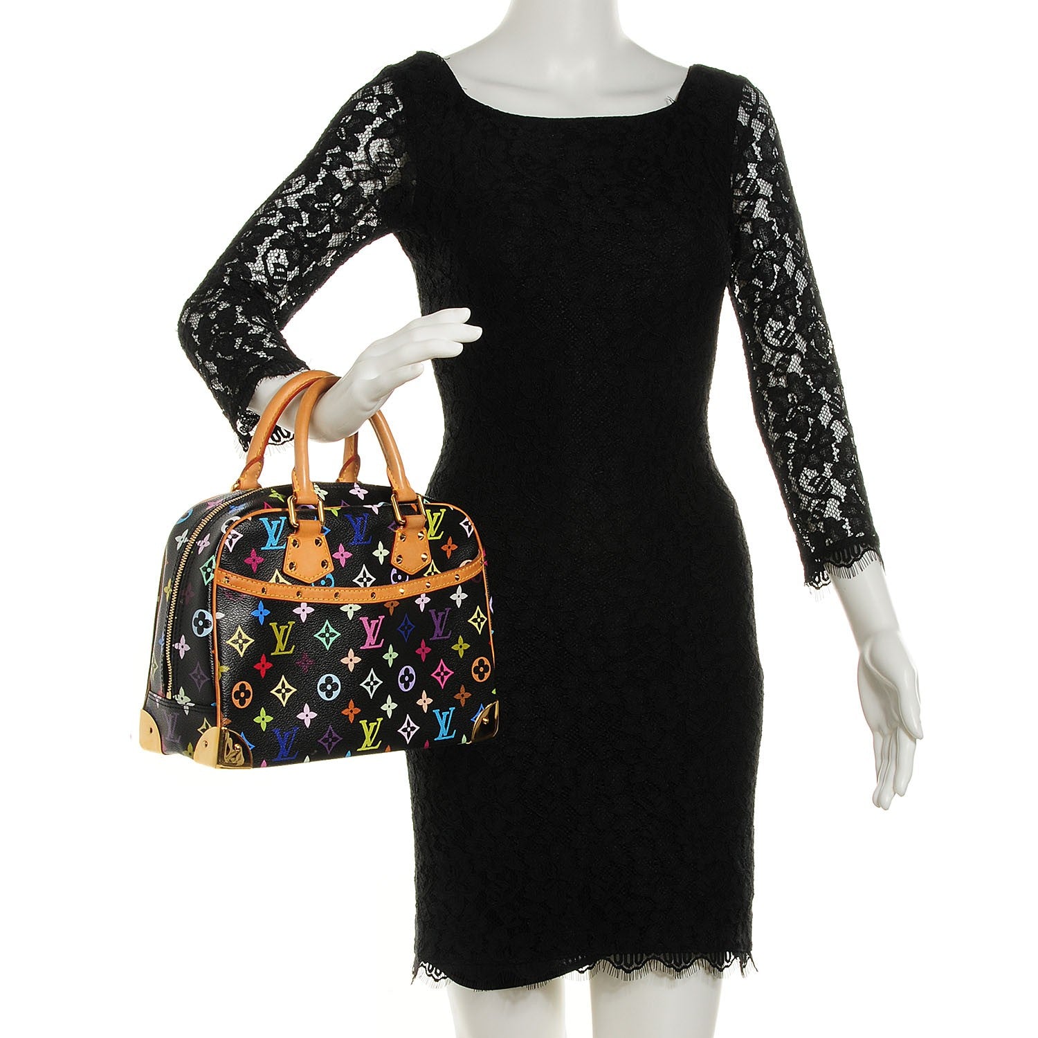 Louis Vuitton Monogram Multicolor Trouville Black 102613 – FASHIONPHILE