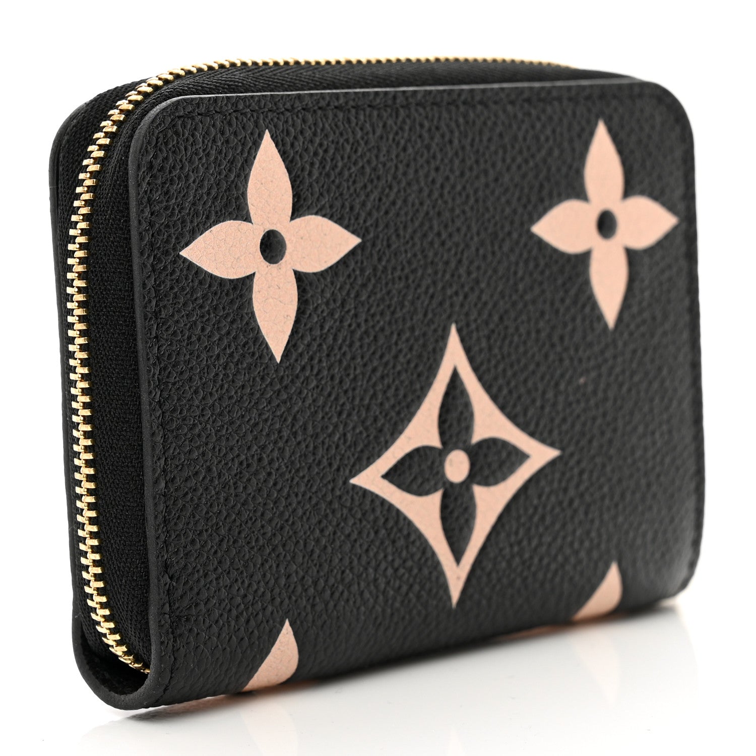 Louis Vuitton Empreinte Monogram Giant Zippy Coin Purse Black Beige 3 of 6