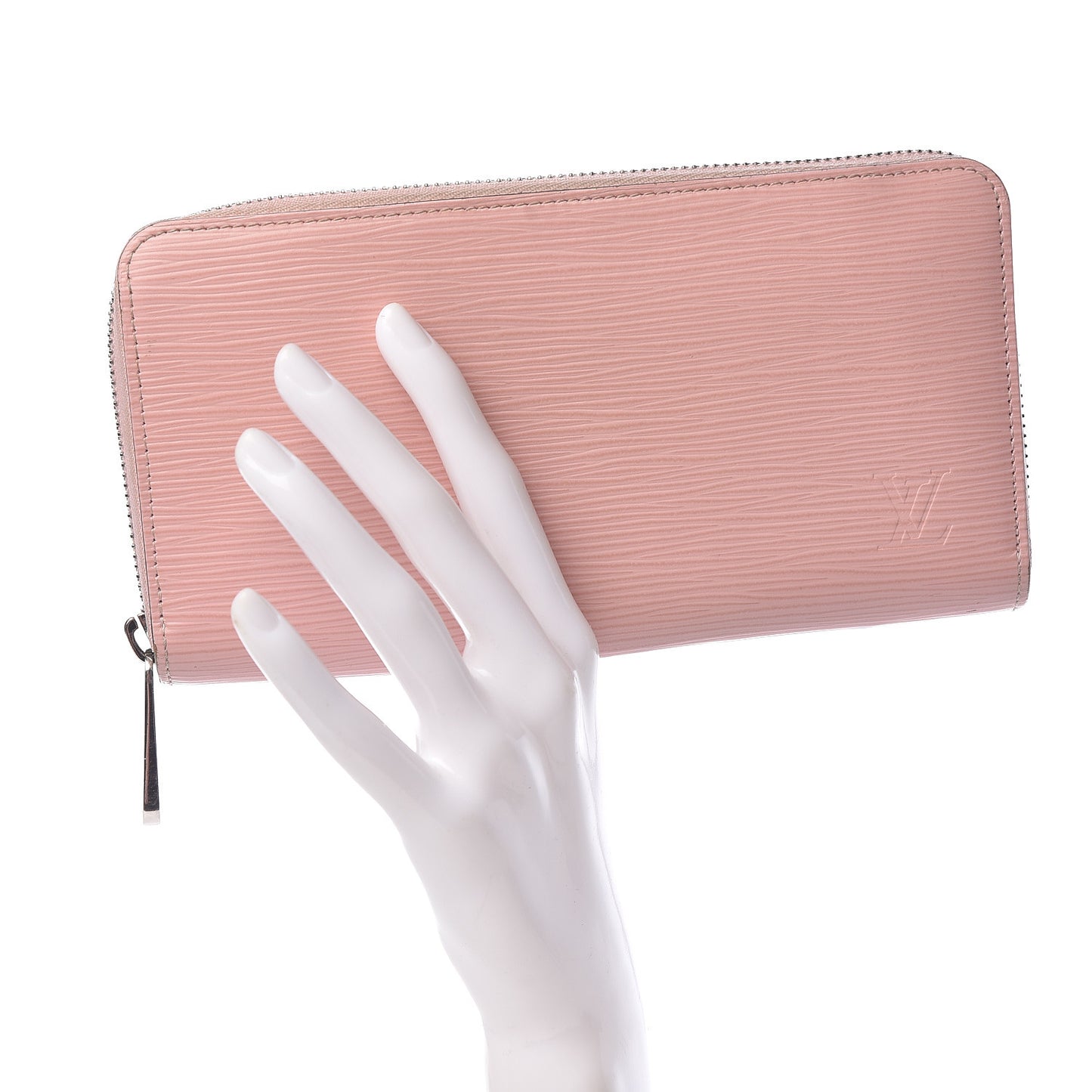 Epi Zippy Wallet Rose Ballerine