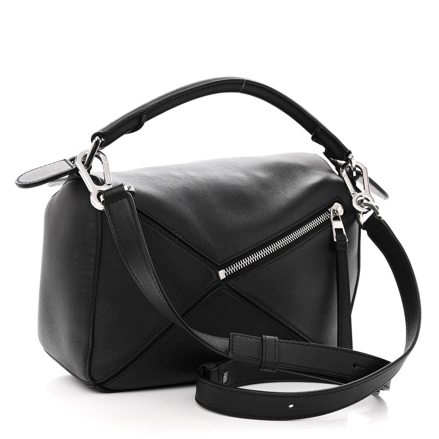 Loewe Calfskin Small Puzzle Bag Black 3 of 9