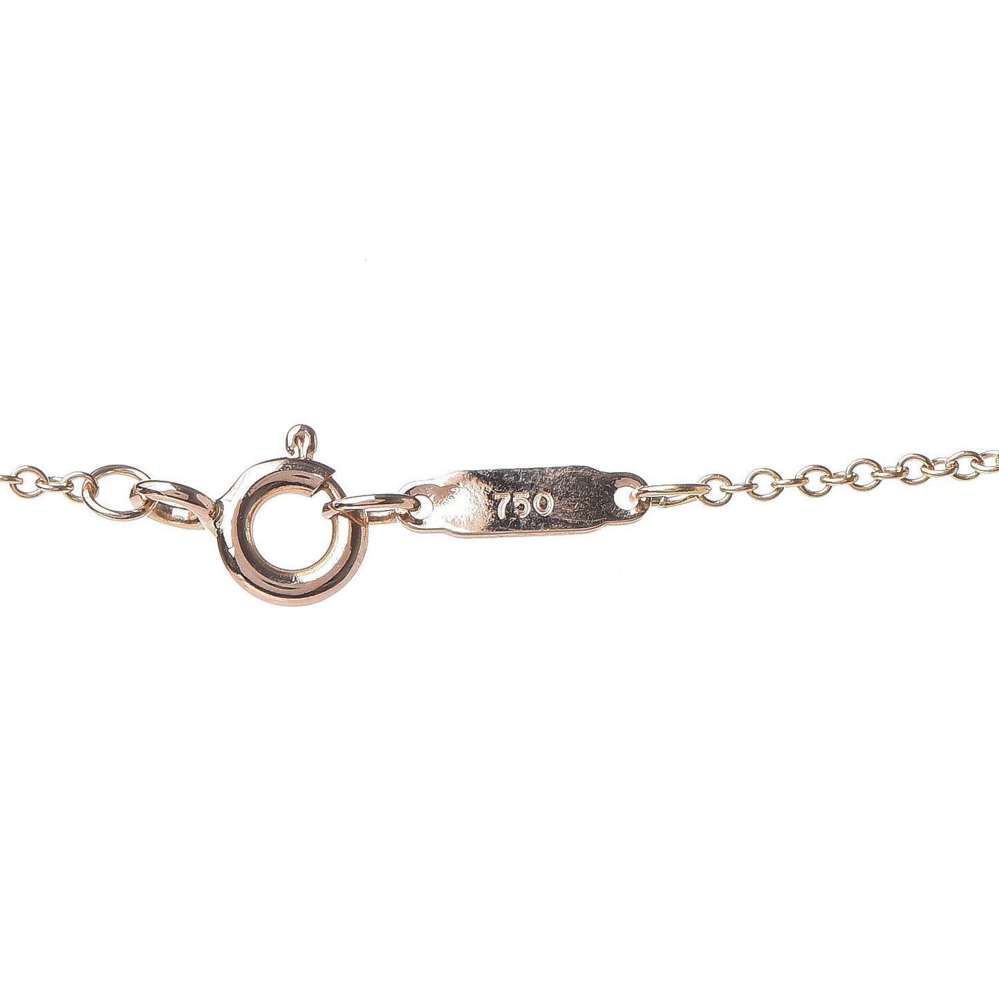 18K Rose Gold Mini Heart Key Pendant Necklace