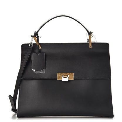 Balenciaga Smooth Calfskin Le Dix M Cartable Shoulder Bag Black 1 of 8