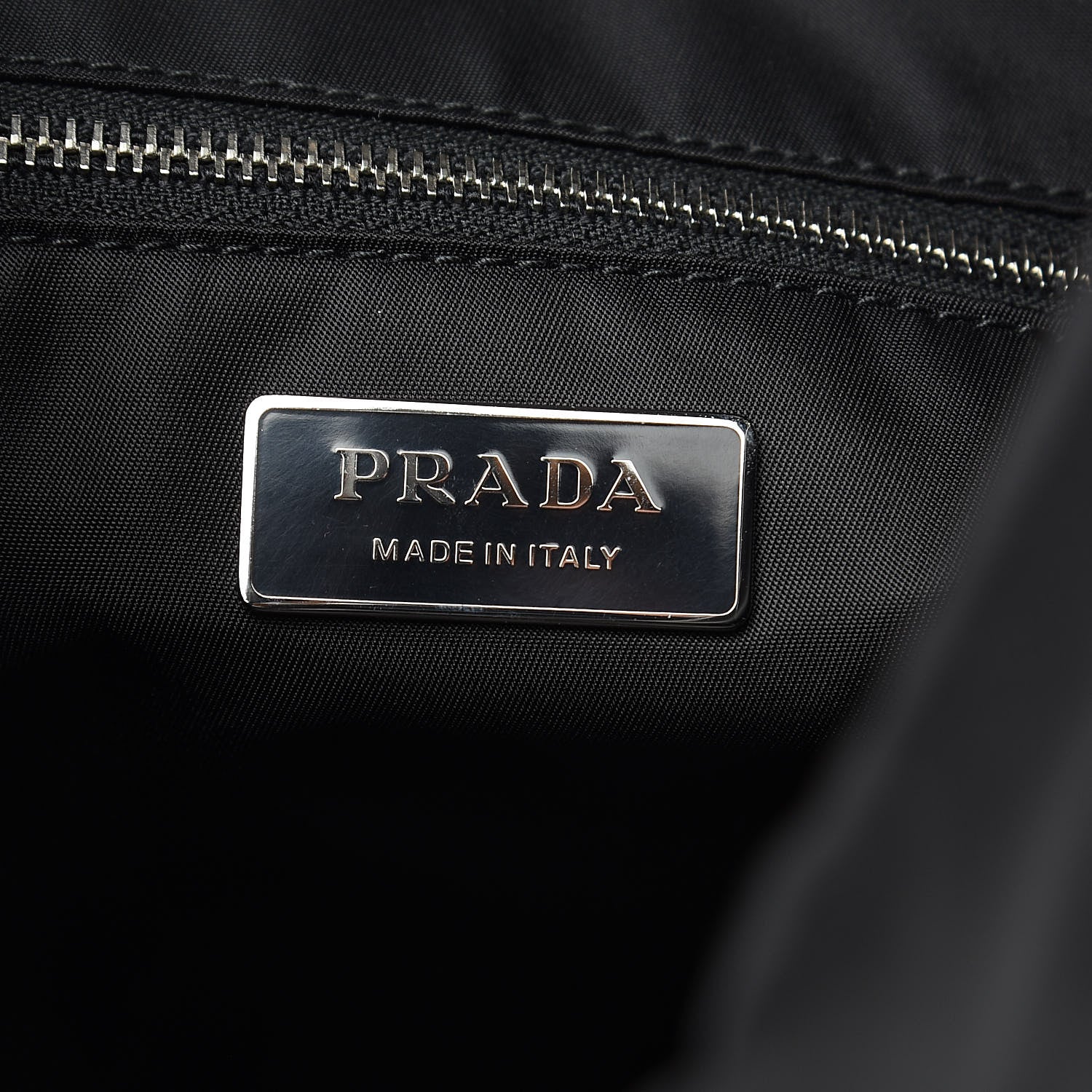Prada Tessuto Nylon Ricamo Small Drawstring Bag Black 6 of 8