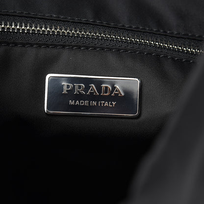 Prada Tessuto Nylon Ricamo Small Drawstring Bag Black 6 of 8