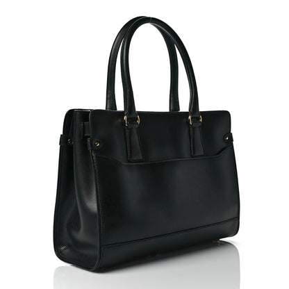 Salvatore Ferragamo Calfskin Beky Tote Black 2 of 9