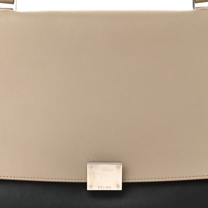 Celine Smooth Calfskin Nubuck Small Tri-Color Trapeze Taupe 8 of 10
