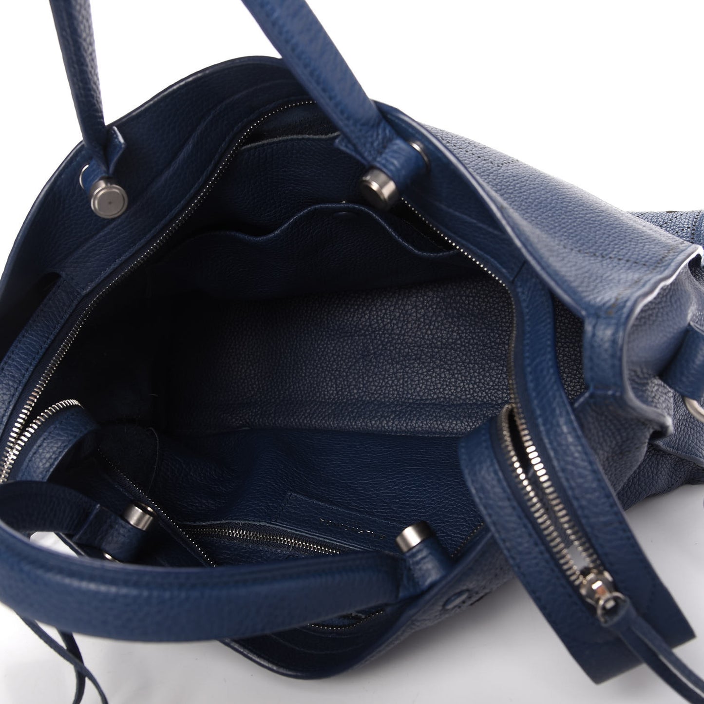 Veau Grana Perforated Blackout Hardware City Bleu Tanzanite