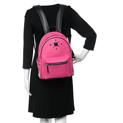 MCM Odeon Studded Small Backpack Beetroot Pink 2 of 9