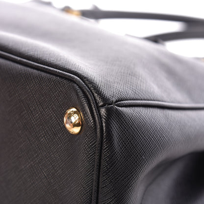 Prada Saffiano Small Galleria Double Zip Tote Black 16 of 20