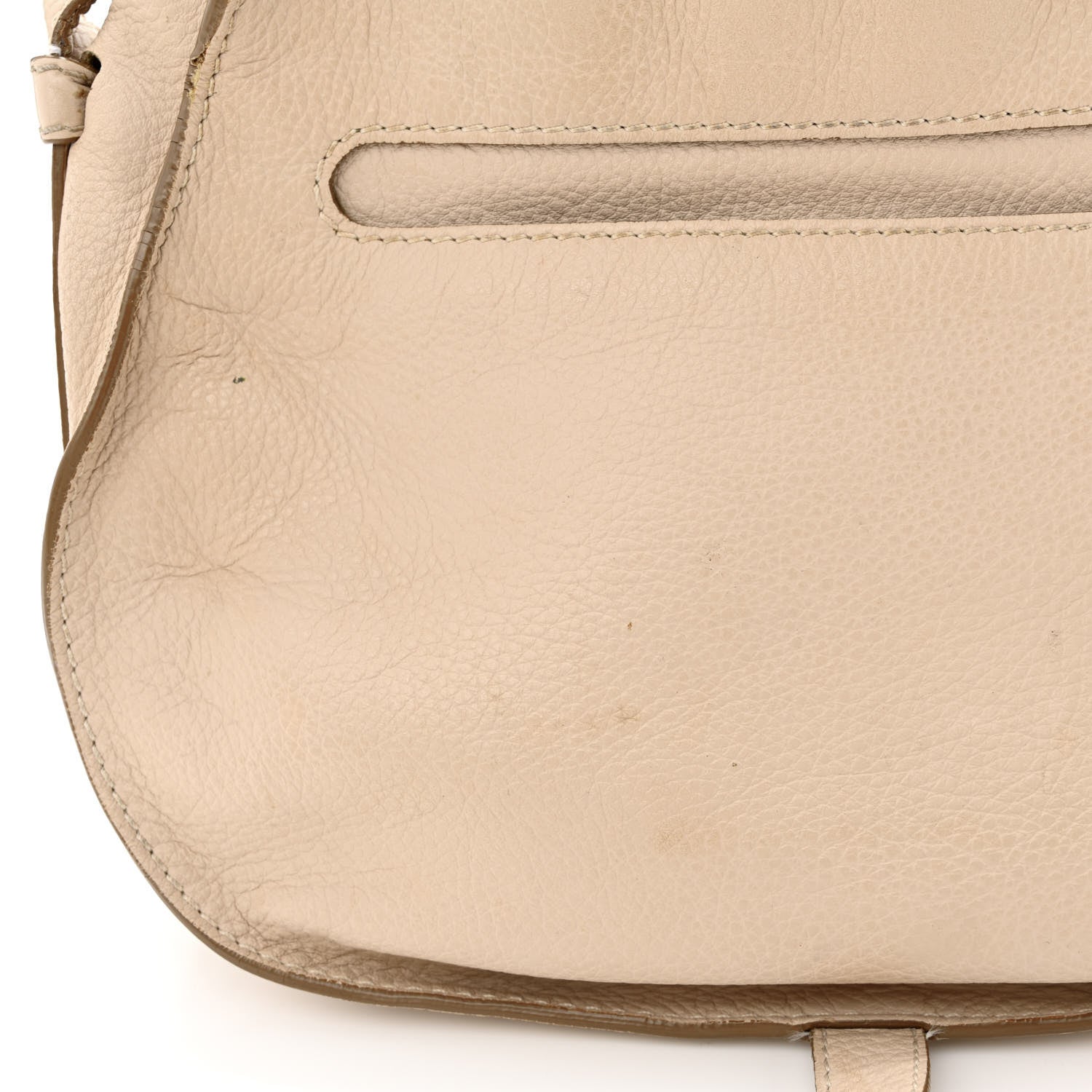 Chloe Grained Calfskin Medium Marcie Saddle Bag Beige 15 of 19