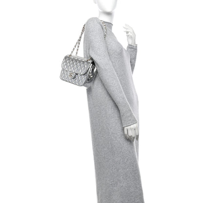 Chanel Mirror Calfskin Metallic Calfskin Medium Hollywood Boulevard Flap With Star Coin Purse Silvery 2 of 12