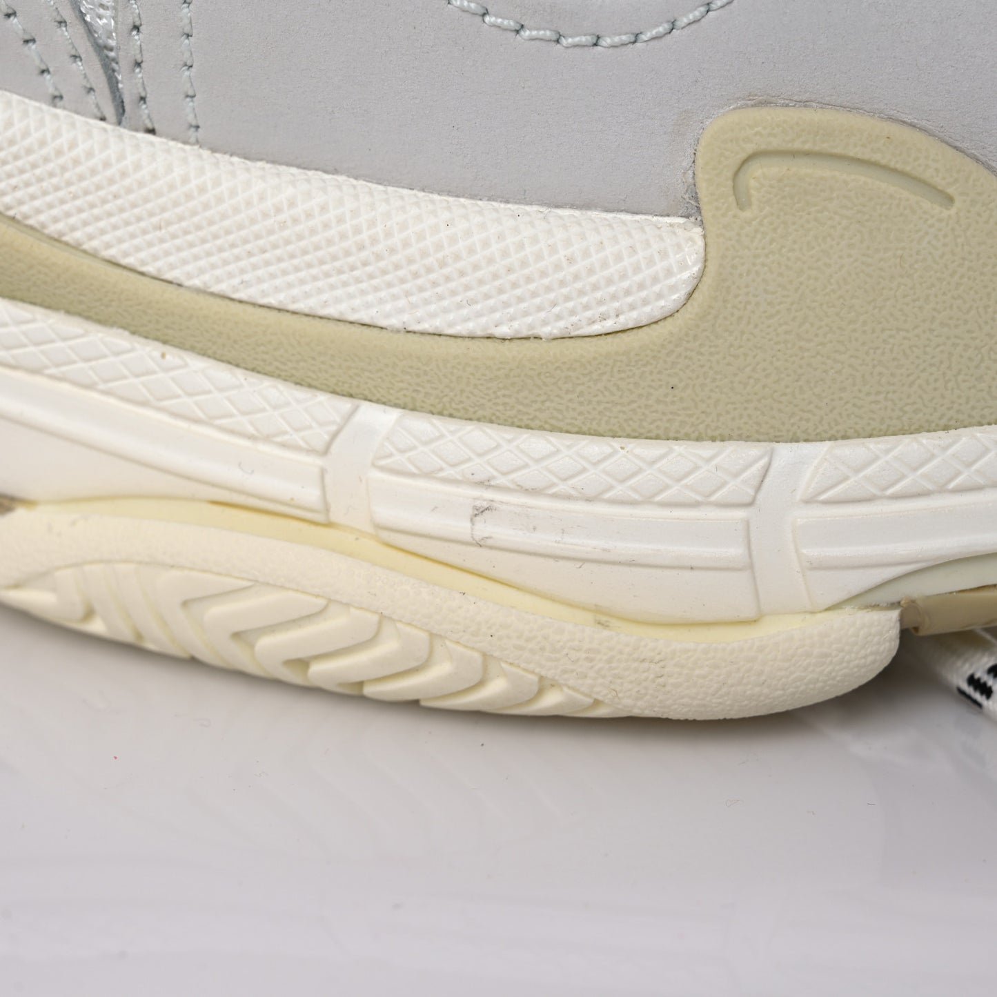 Fabric Mesh Womens Triple S Sneakers 40 White