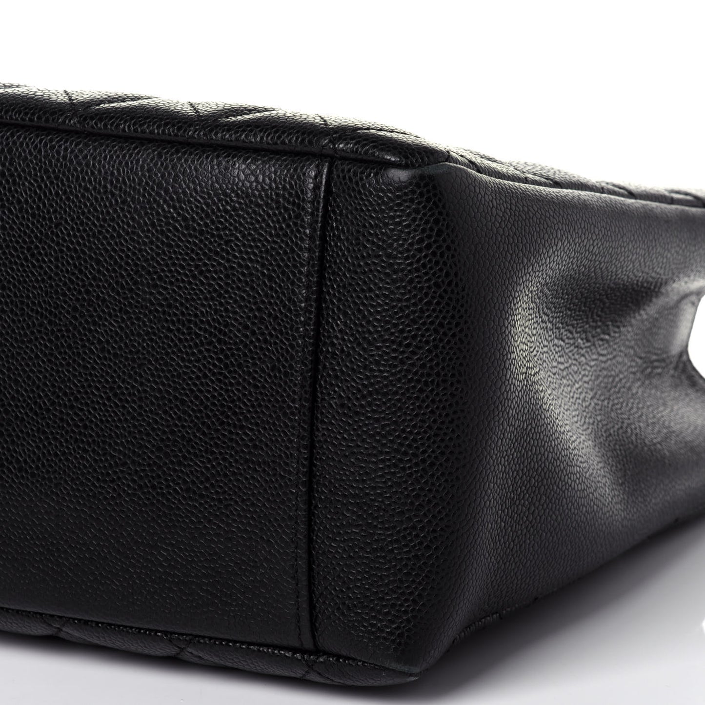 Caviar Quilted Grand Shopping Tote GST Black