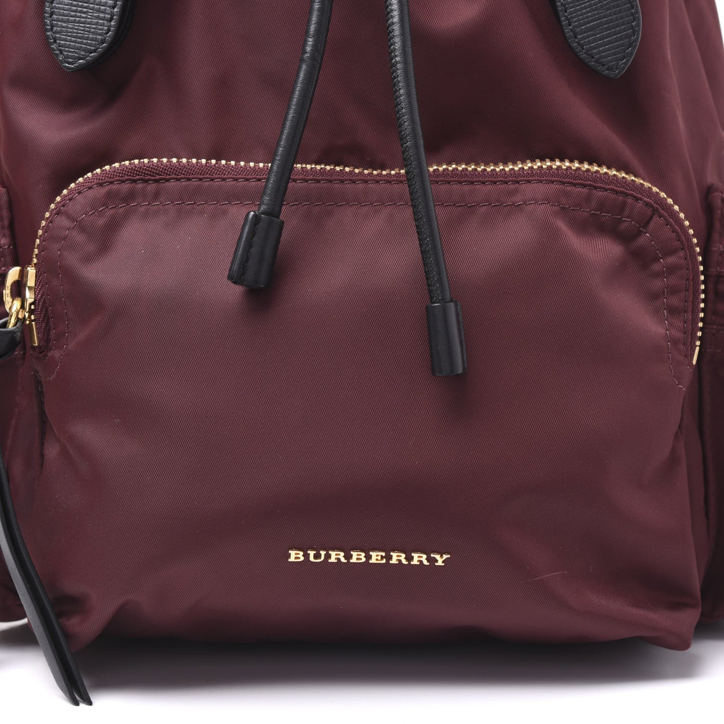 Nylon Medium Rucksack Backpack Burgundy Red