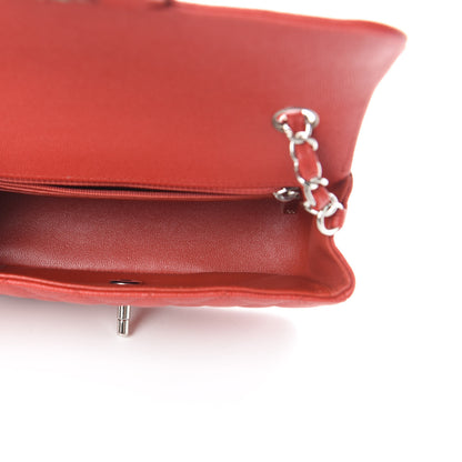 Chanel Caviar Quilted Mini Rectangular Flap Red 5 of 10