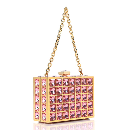 Judith Leiber Austrian Crystal Princess Minaudiere Pink 3 of 12