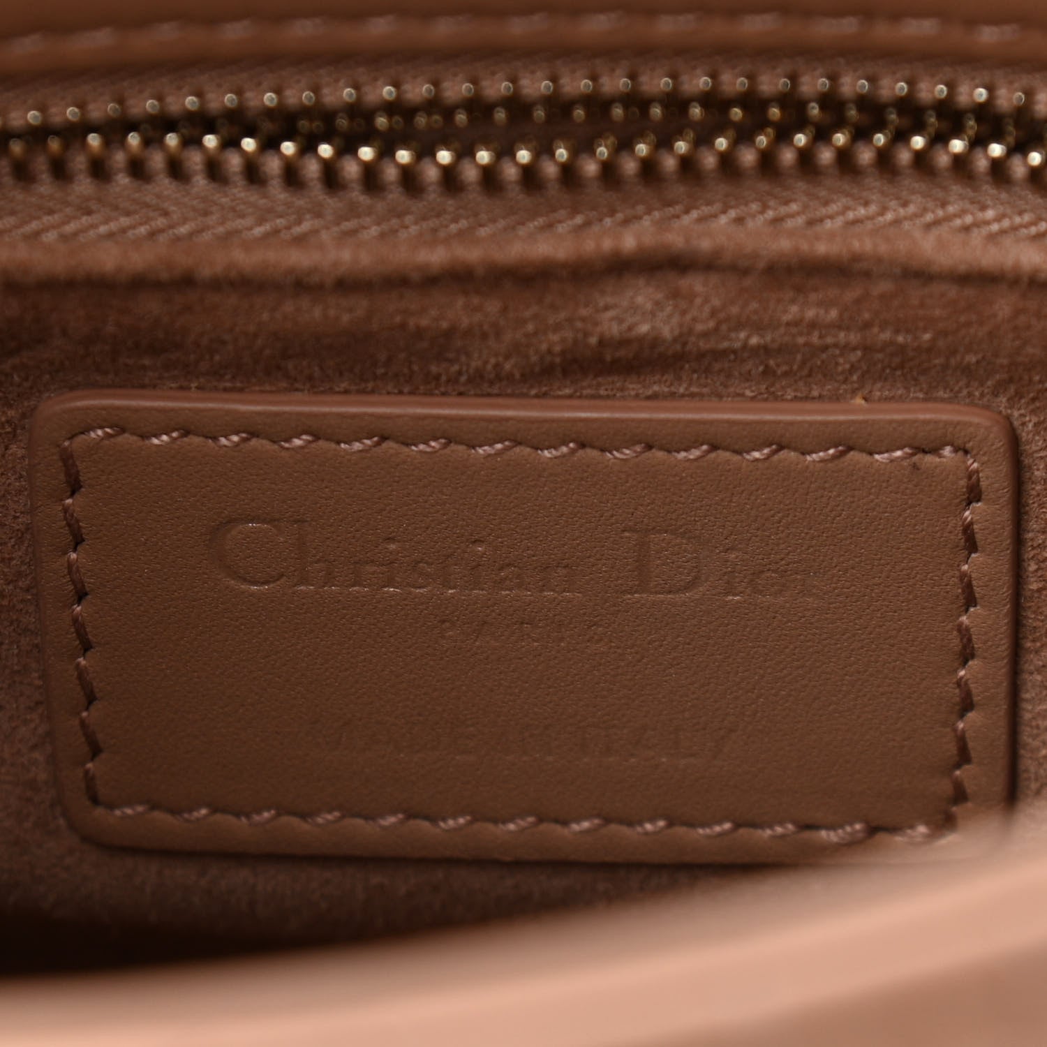 Christian Dior Ultra Matte Calfskin Cannage Mini Lady Dior Light Beige 6 of 10