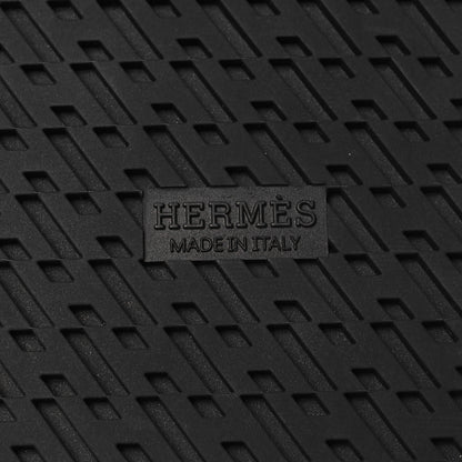 Hermes Suede Goatskin Womens Chypre Sandals 37 Brun Fume Black 8 of 9