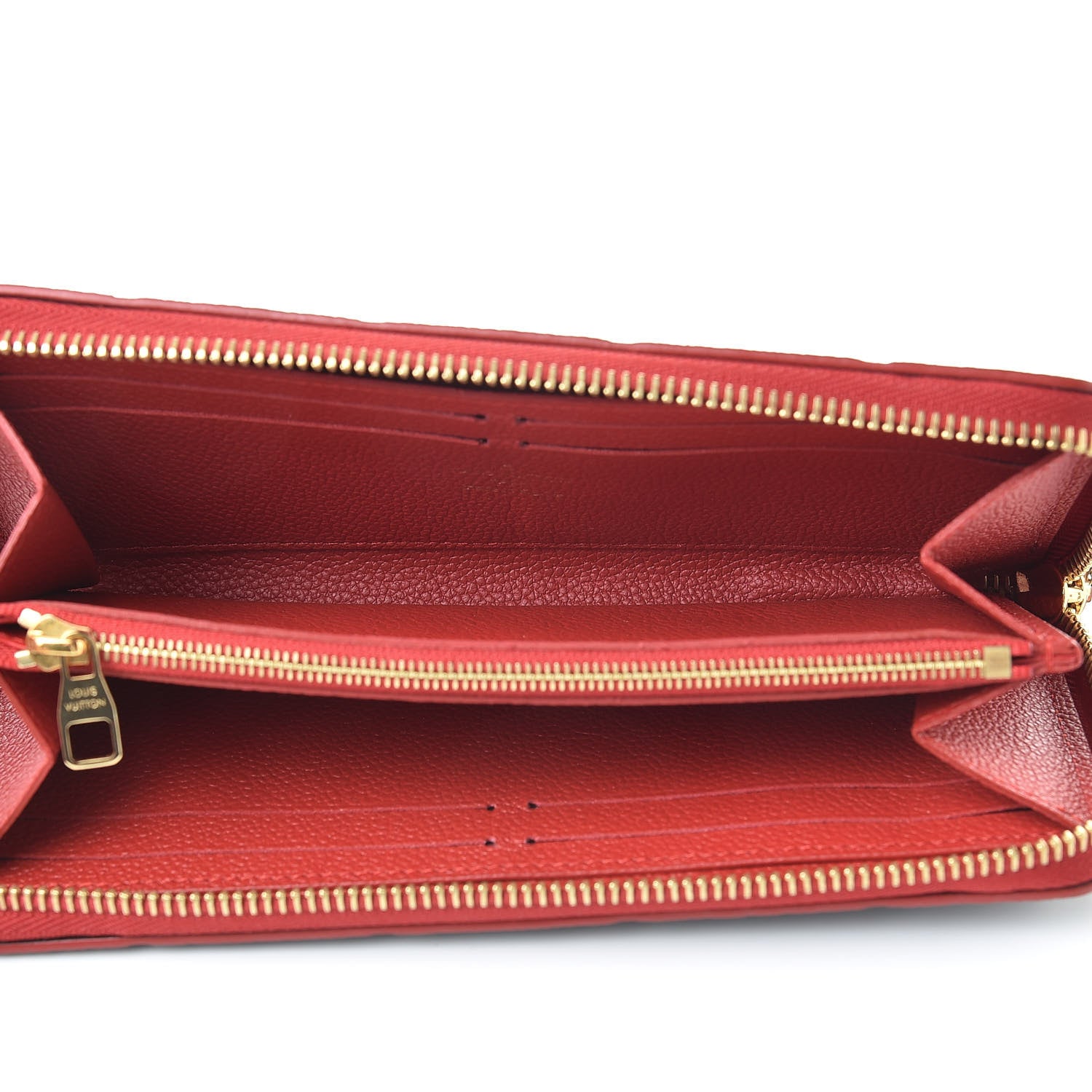 Louis Vuitton Empreinte Blooming Flowers Clemence Wallet Marine Rouge 5 of 9