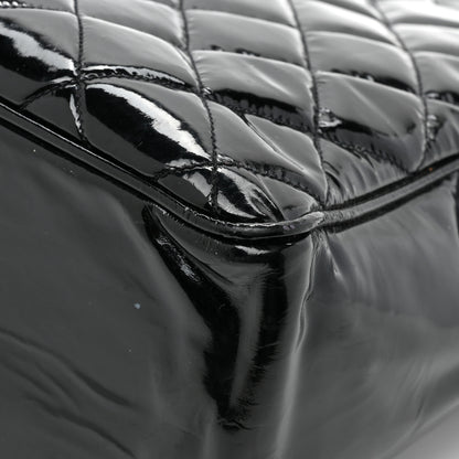 Chanel Patent Quilted Tote Black 17 of 17