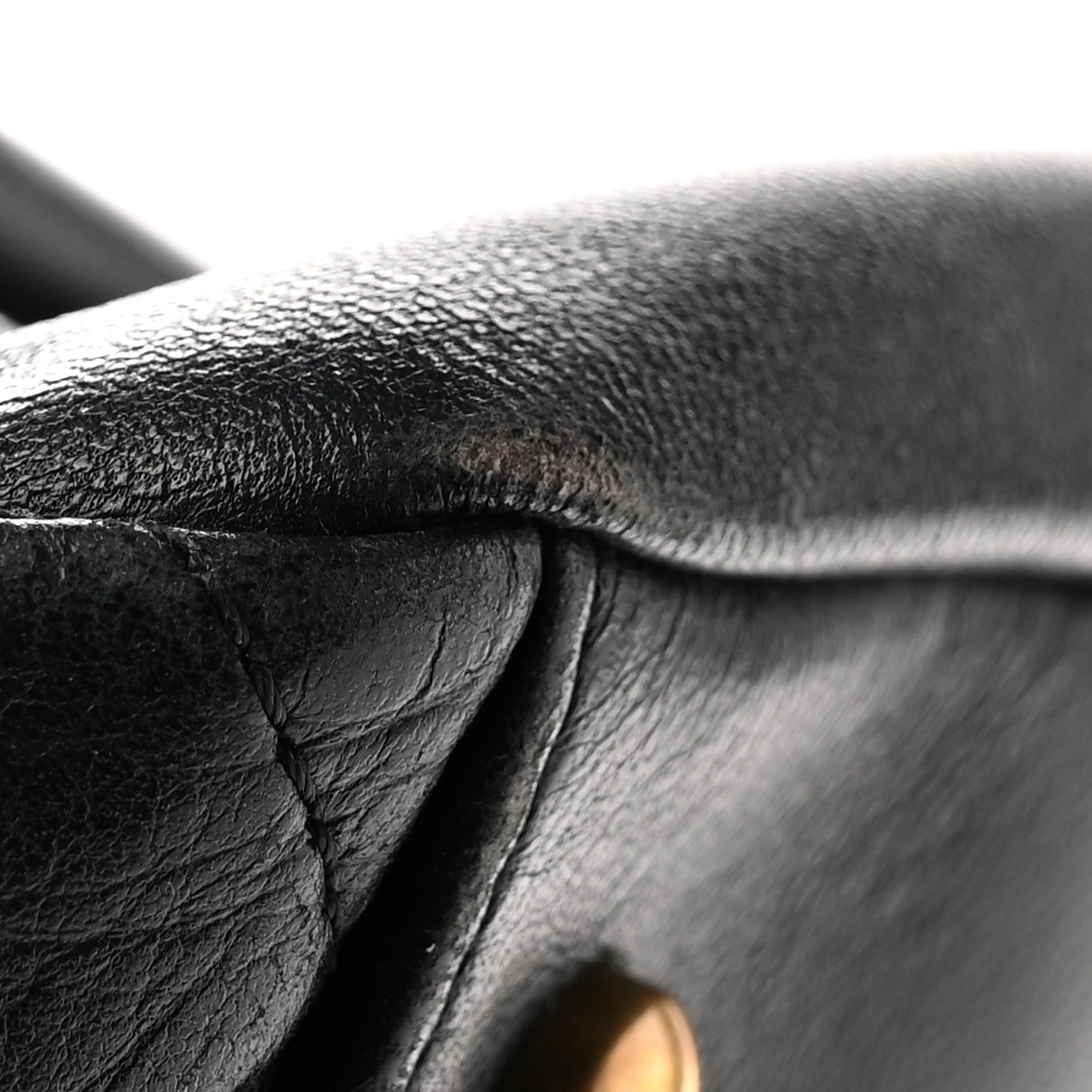 Chanel Lambskin Quilted Large Just Mademoiselle Bowling Bag Black 11 of 12