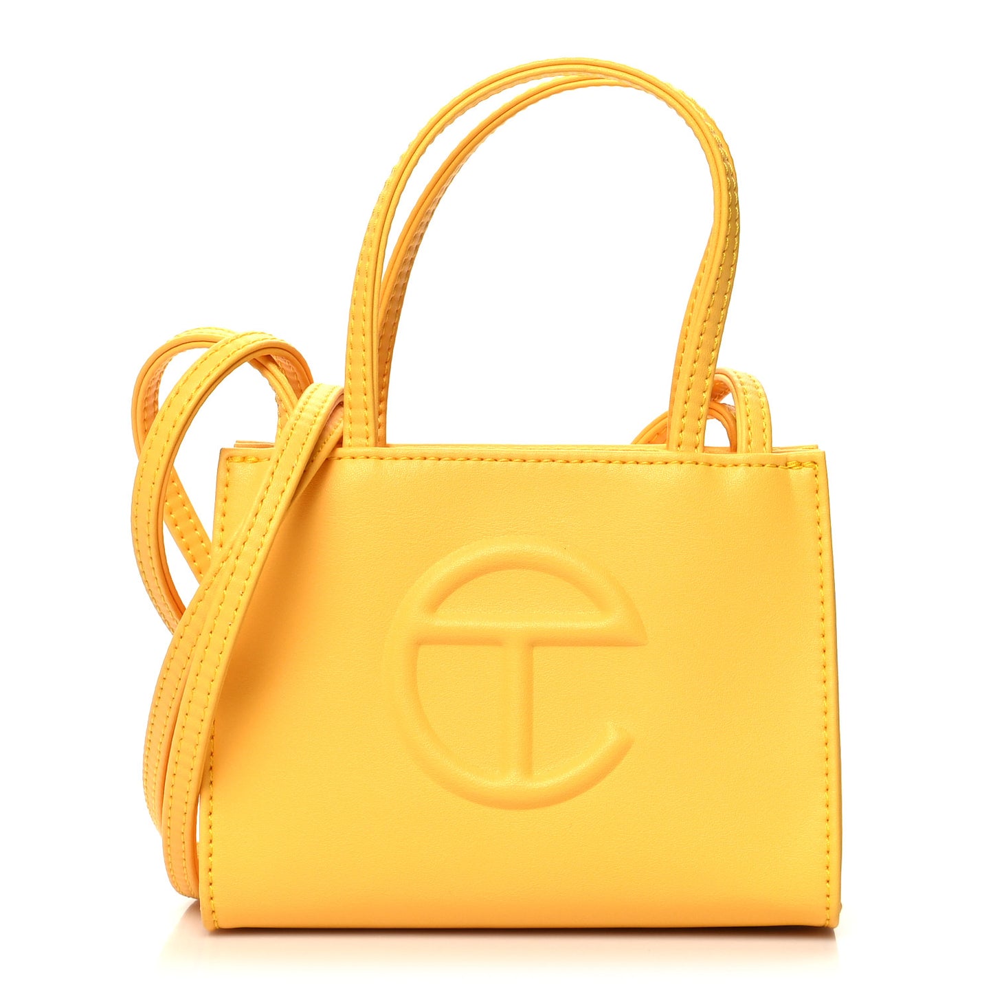 Vegan Leather Small Shopping Bag Margarine