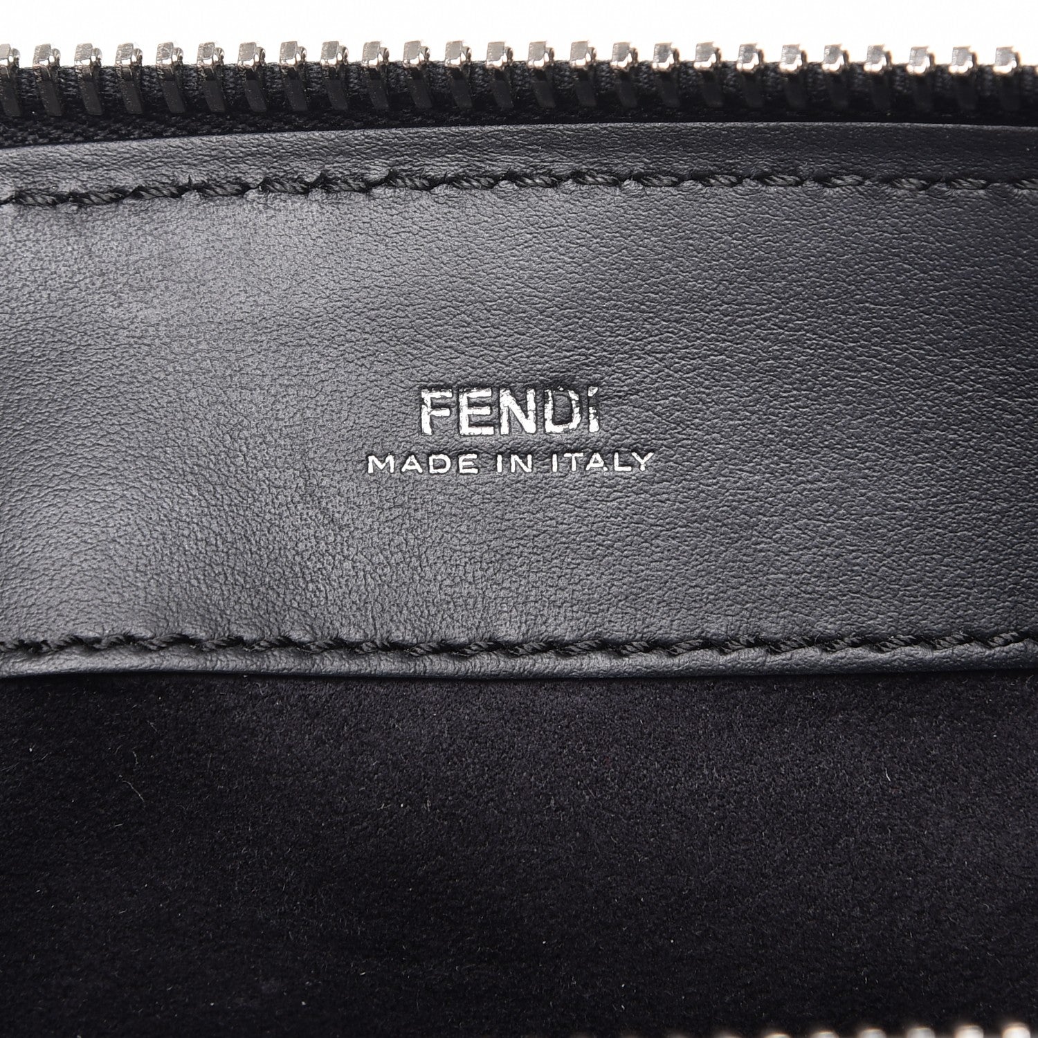 Fendi Vitello Baltico Dolce DotCom Satchel Black 8 of 10