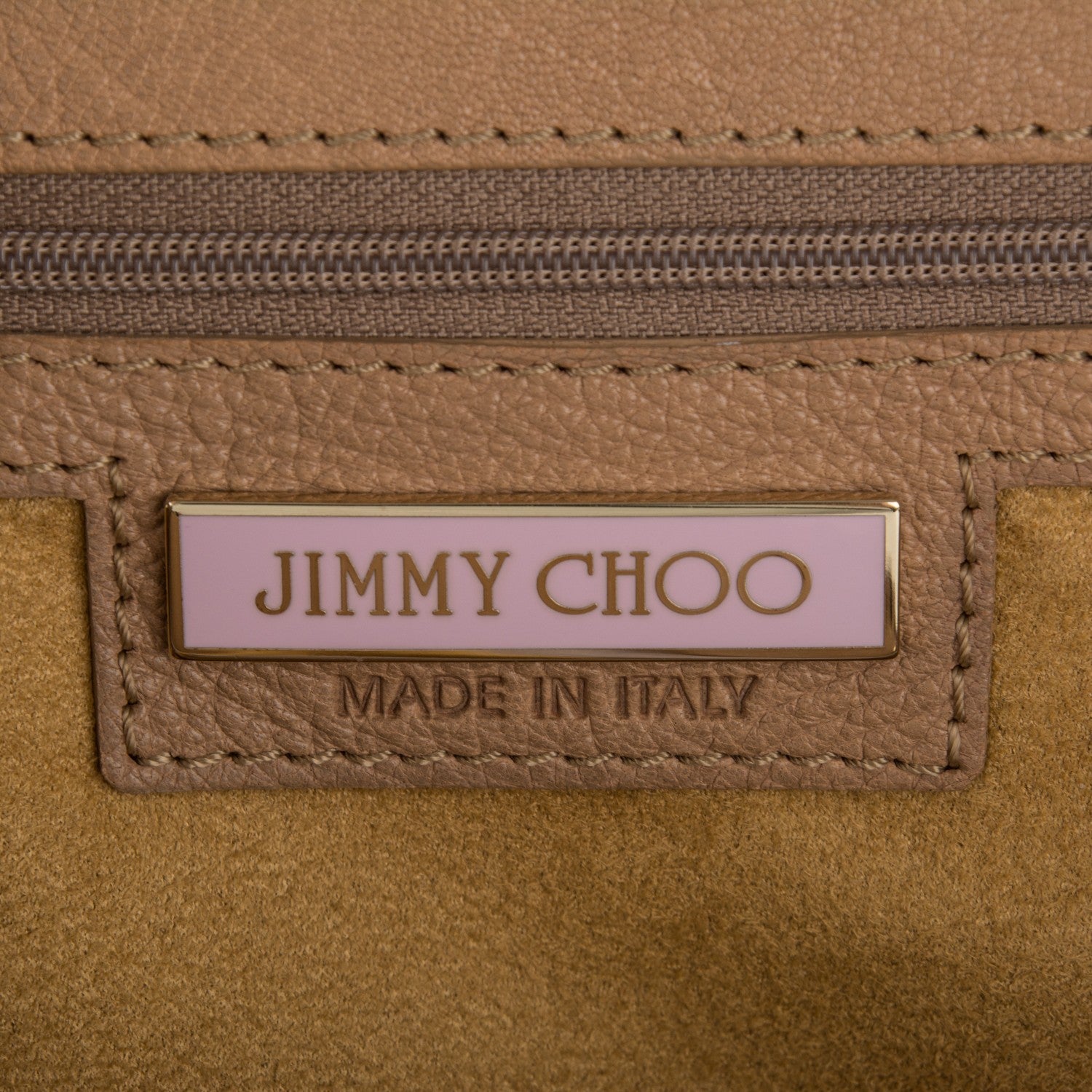 Jimmy Choo Grainy Sheepskin Scarlet L Tote Beige 6 of 6