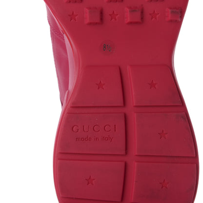 Gucci Calfskin Logo Mens Rhyton Sneakers 8.5 Box Pink 8 of 16