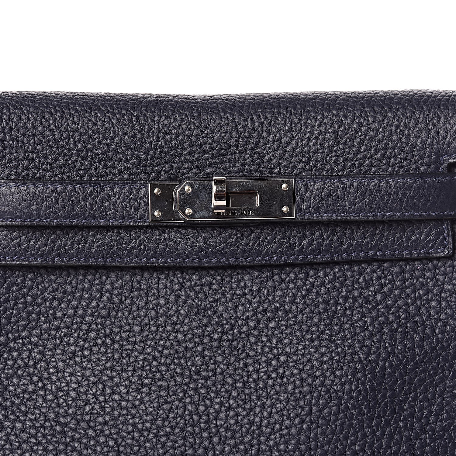 Hermes Taurillon Clemence Kelly Ado Backpack Bleu Nuit 11 of 12