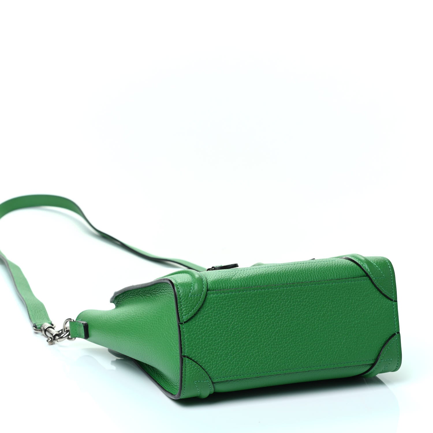 Celine Drummed Calfskin Nano Luggage Mint 3 of 4