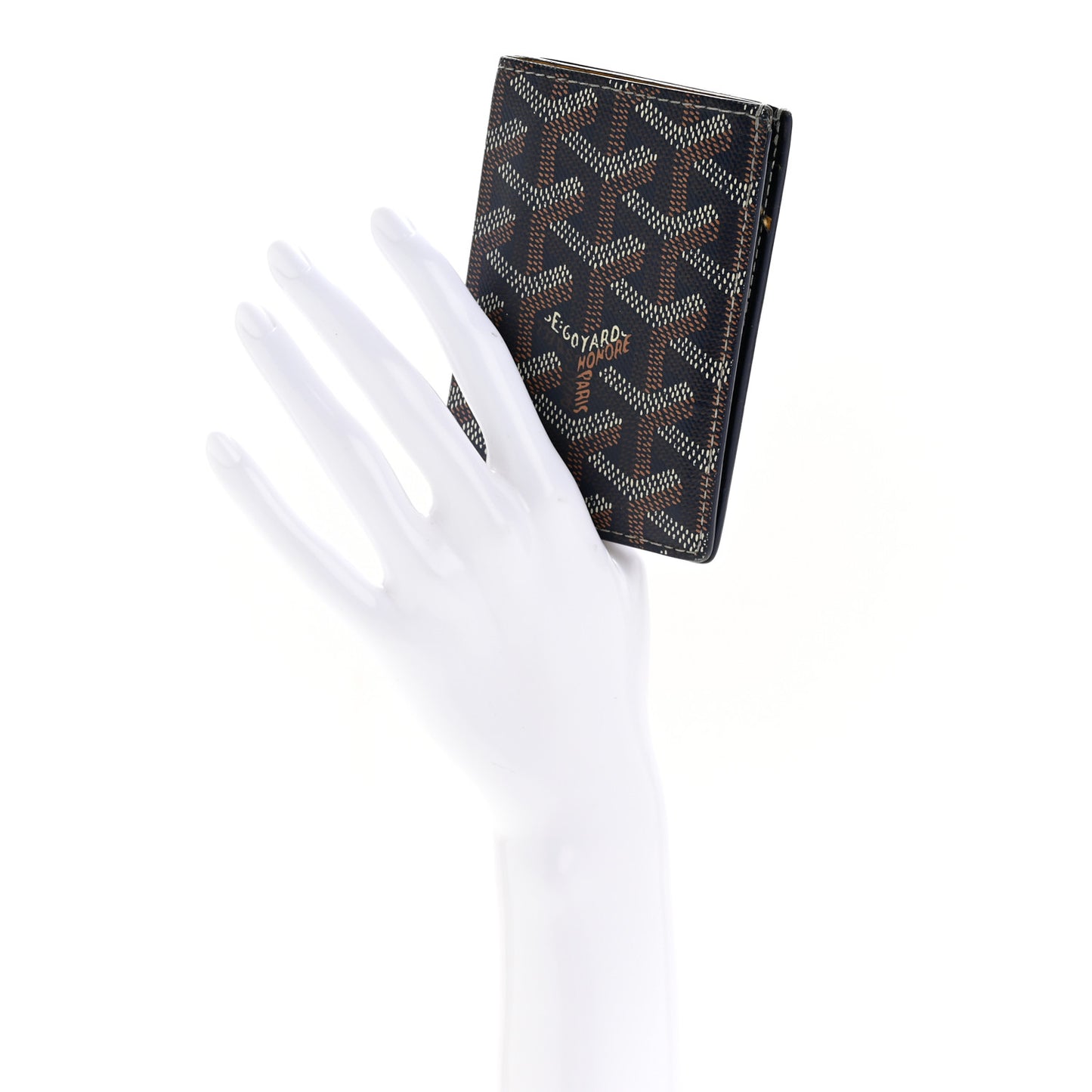 Goyardine Saint Pierre Card Holder Navy