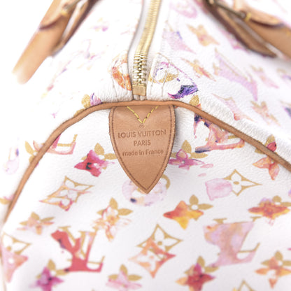 Louis Vuitton Watercolor Aquarelle Speedy 35 White 10 of 10