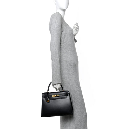 Hermes Box Kelly Sellier 28 Black 2 of 13