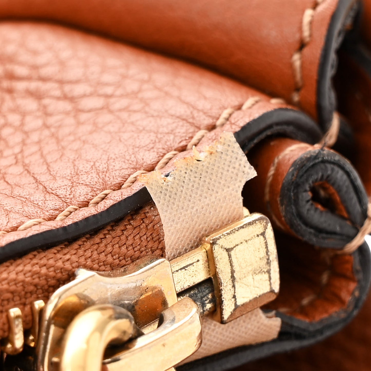 Calfskin Medium Marcie Satchel Tan Plaid Red