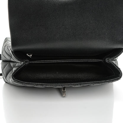 Chanel Caviar Lizard Quilted Mini Coco Handle Flap Black 5 of 7