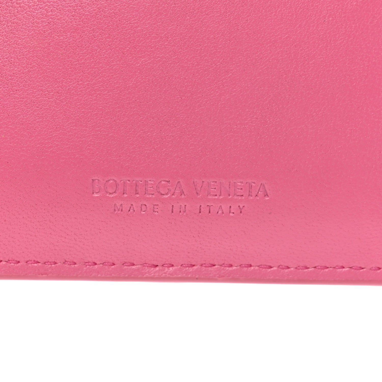Bottega Veneta Nappa Intrecciato Zip Card Holder Pink 6 of 7