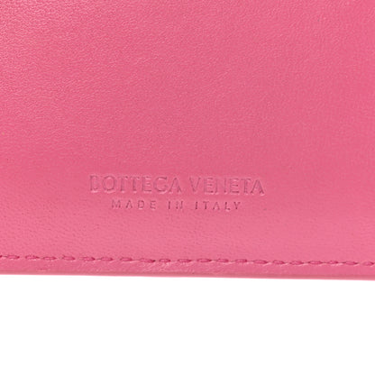 Bottega Veneta Nappa Intrecciato Zip Card Holder Pink 6 of 7