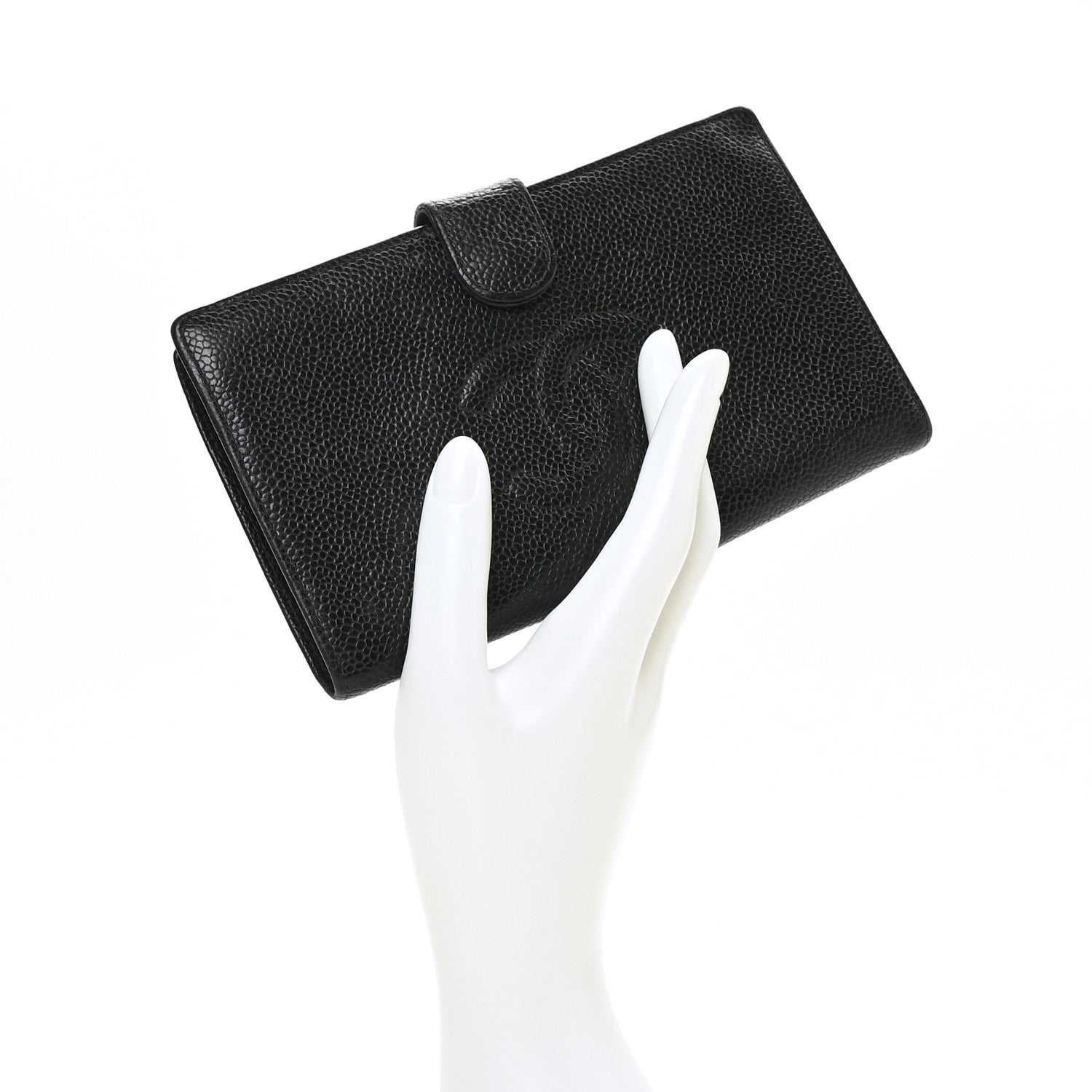 Chanel Caviar Timeless CC French Wallet Black 2 of 8