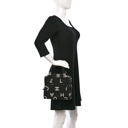 Chanel Denim CC Logo Top Handle Black 2 of 10