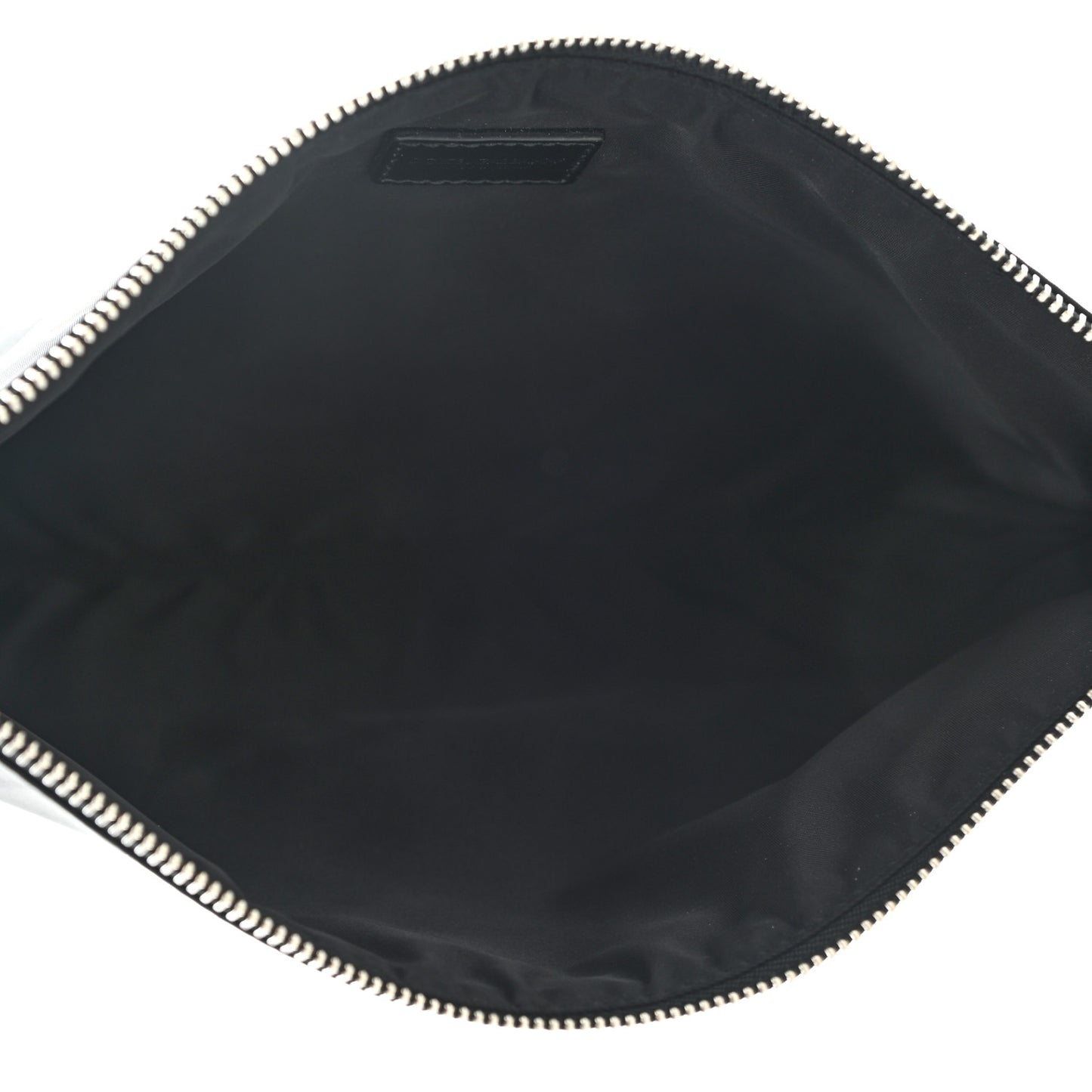Nylon Bulldog Print Pouch Black