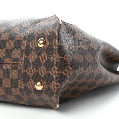Louis Vuitton Damier Ebene Caissa Hobo Rose Ballerine 8 of 9