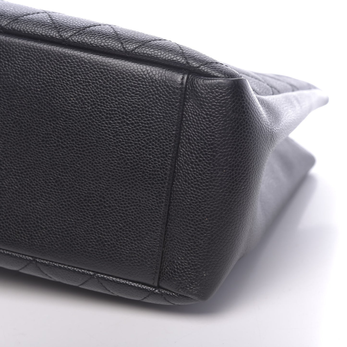 Caviar Quilted Grand Shopping Tote GST Black