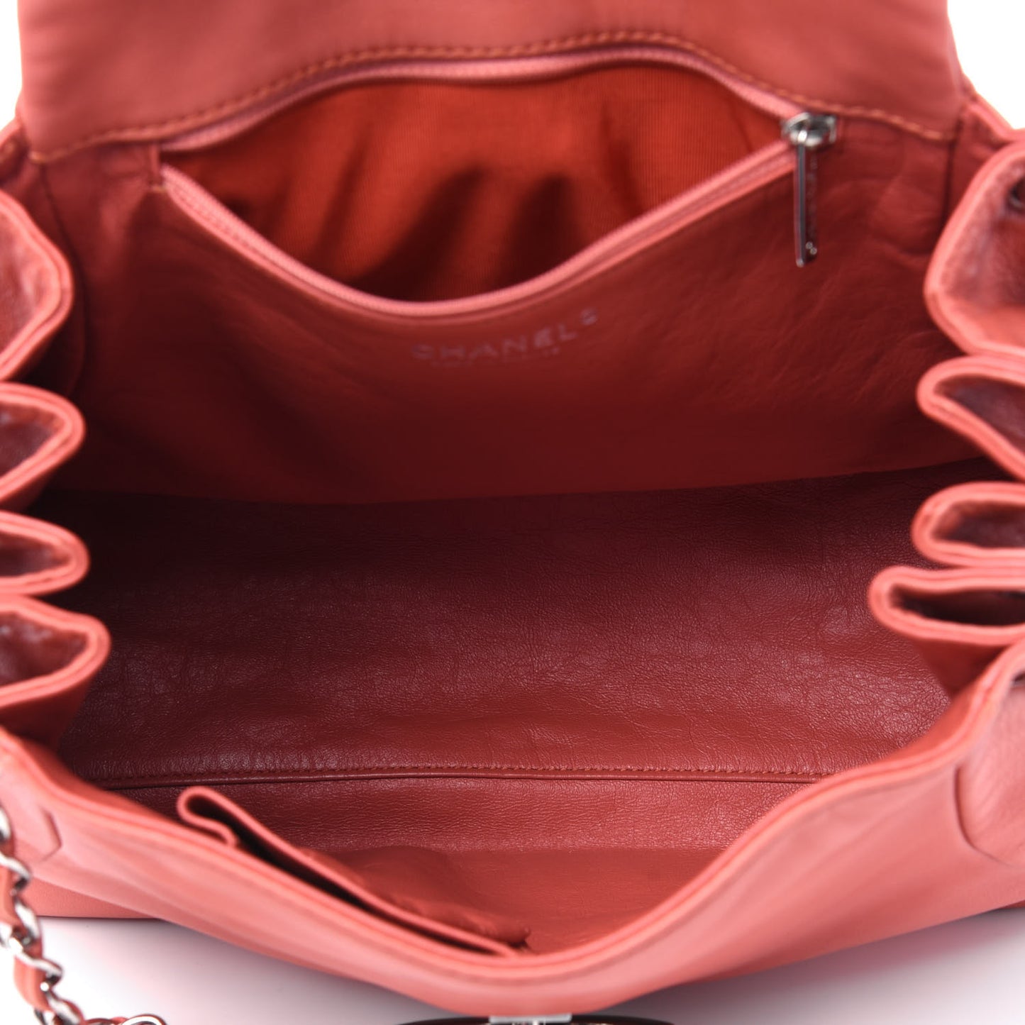 Lambskin Sensual Accordion Flap Pink