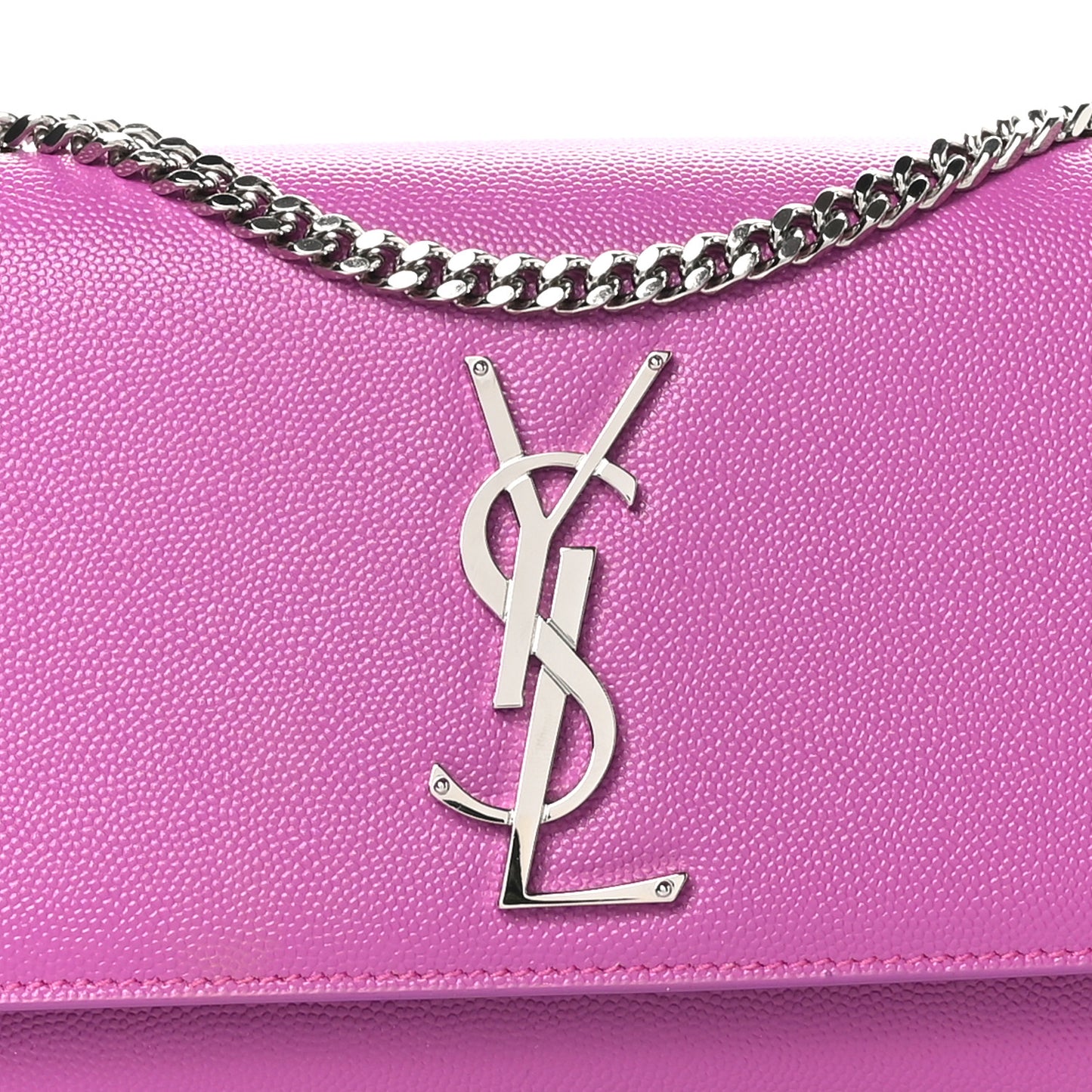 Grain De Poudre Small Classic Monogram Kate Satchel Light Fuchsia