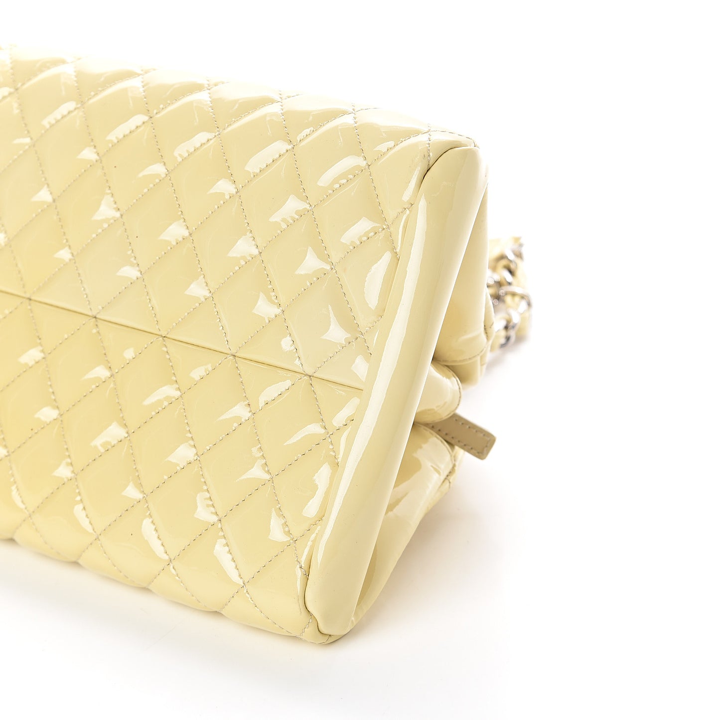 Patent Quilted Medium Just Mademoiselle Light Yellow