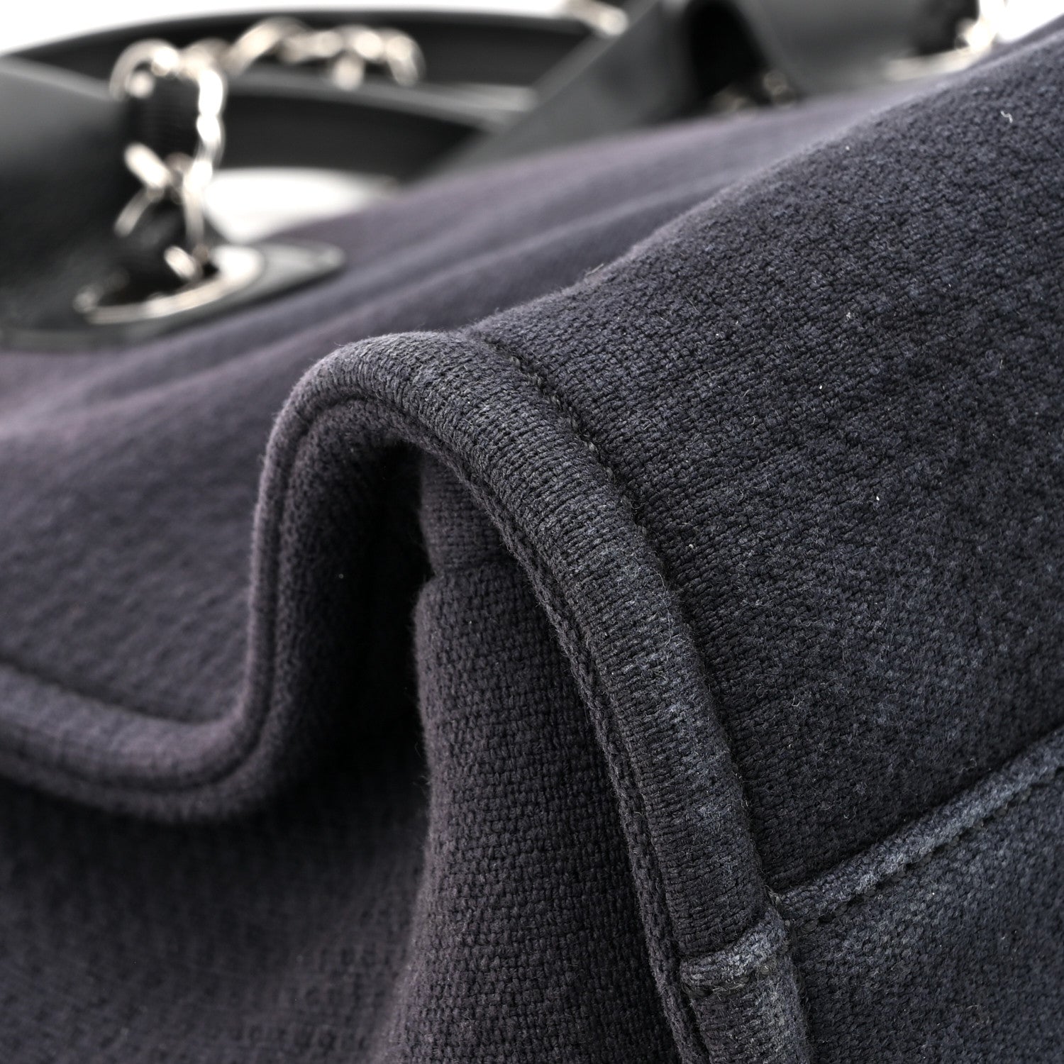 Chanel Mixed Fibers Medium Deauville Tote Black 15 of 17