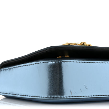 Dolce & Gabbana Metallic Nappa Mini DG Girls Shoulder Bag Blue 8 of 16
