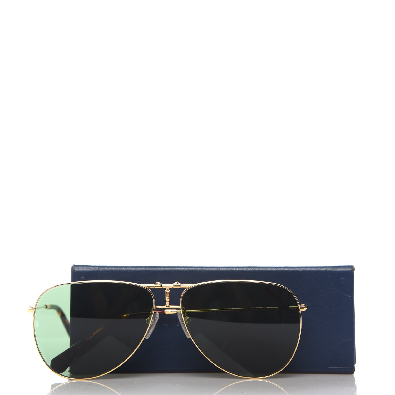 Louis Vuitton Aviator LV Sunglasses Gold 8 of 8